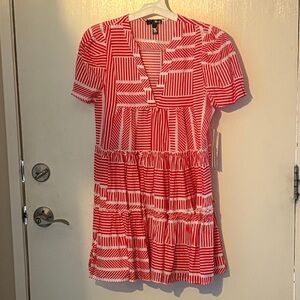 Aqua Puff Sleeve Mini Dress